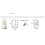 (40cm - 60cm) Extendable Telescopic White Net Curtain Rod 2