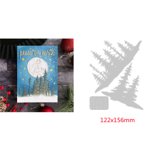 ( Forest Shadows) Christmas Reindeer Sleigh Metal Cutting Dies for DIY Scrapbooking Embossing Card
