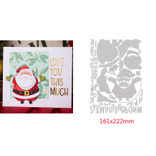 ( Santa Greetings) Christmas Reindeer Sleigh Metal Cutting Dies for DIY Scrapbooking Embossing Card