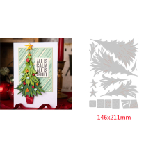 ( Trim a Tree) Christmas Reindeer Sleigh Metal Cutting Dies for DIY Scrapbooking Embossing Card