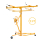 Living And Home (Yellow) 11 FT Drywall Lift Plasterboard Sheet Panel Lifter Jack Hoist Construction Tools 6