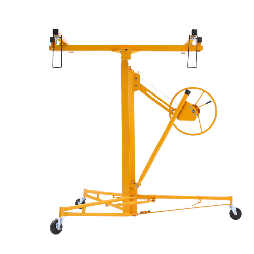 Living And Home (Yellow) 11 FT Drywall Lift Plasterboard Sheet Panel Lifter Jack Hoist Construction Tools 2