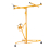 Living And Home (Yellow) 16FT Rolling Drywall Lifter Panel Hoist Jack Tool 3