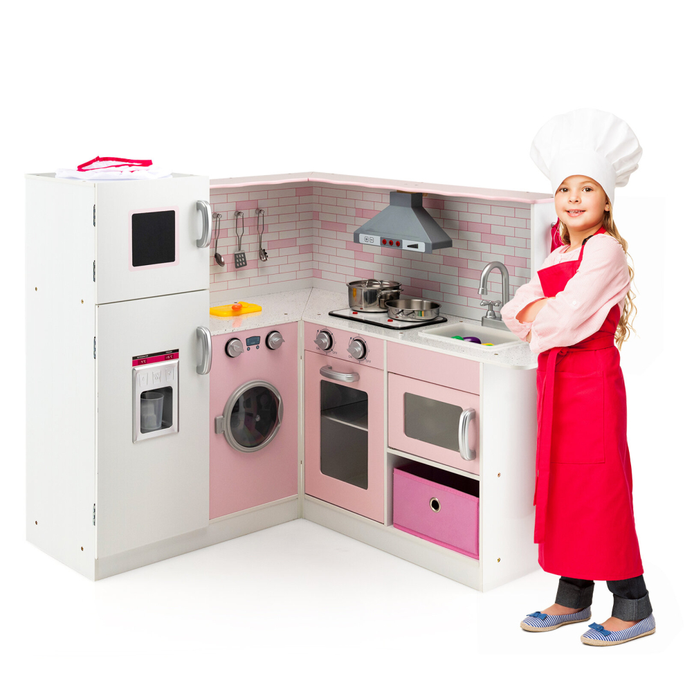 Photos - Role Playing Toy Kids Corner Kitchen Playset Cooking Cookware Toy w/ Sounds & Light 3+