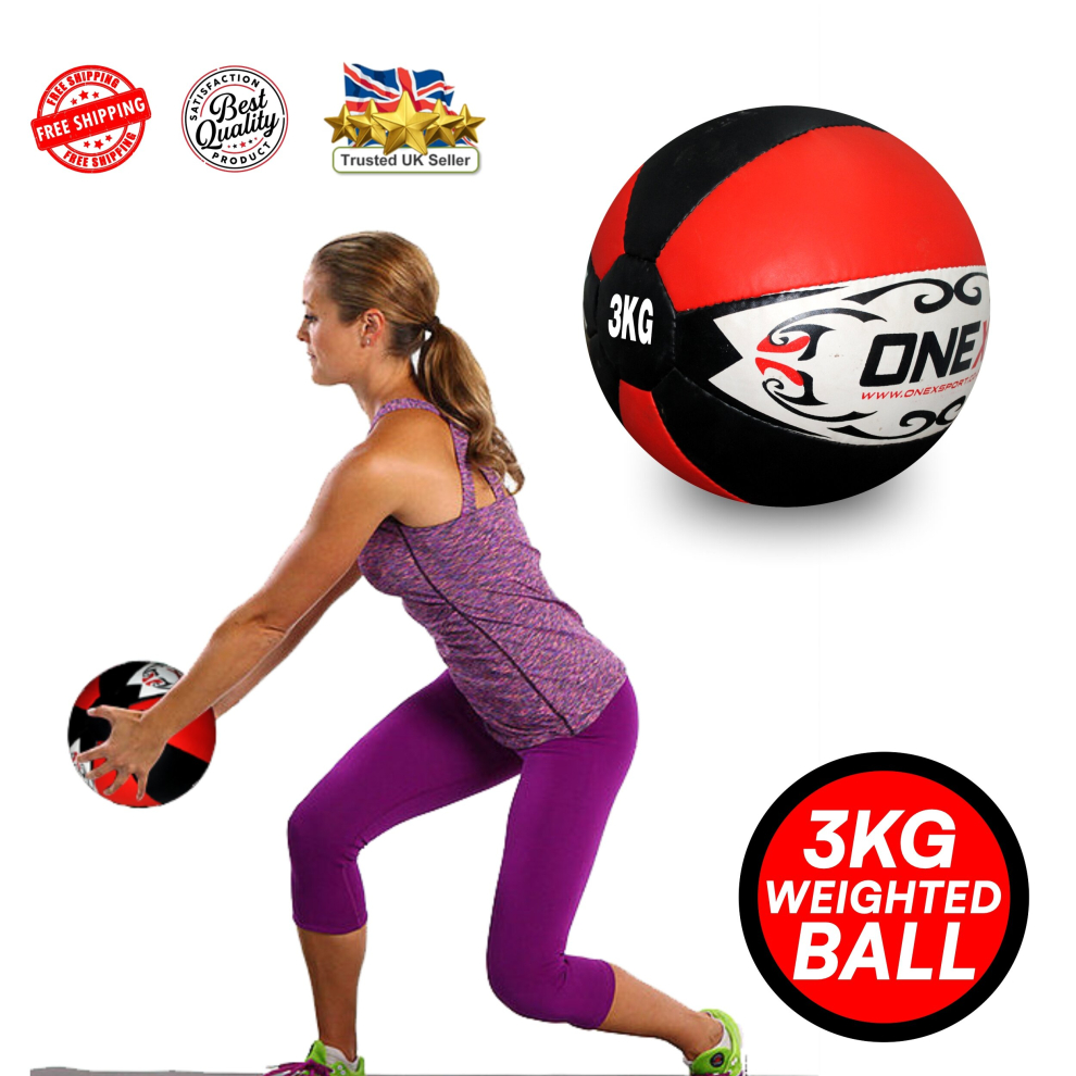 (3KG) Medicine Ball Cross fit Weighted Fitness Balls