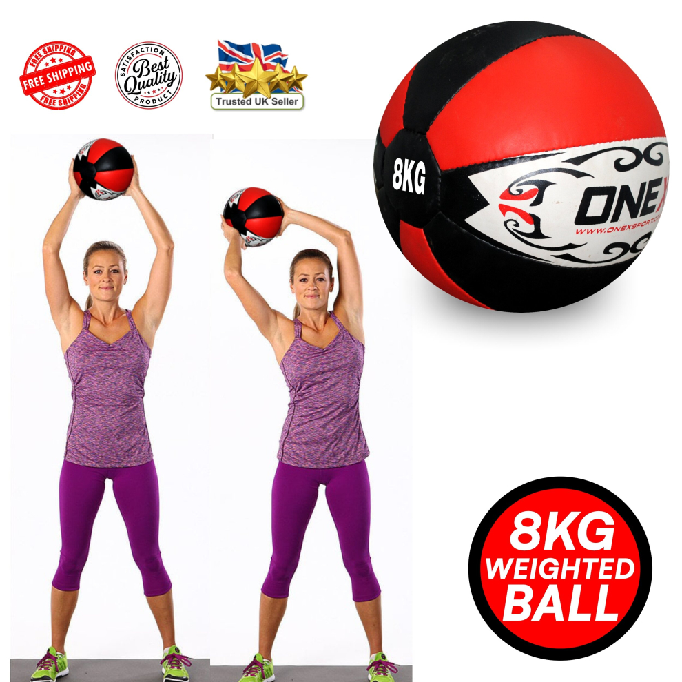 (8KG) Medicine Ball Cross fit Weighted Fitness Balls