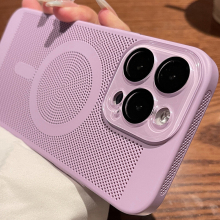 (iphone 11pro) For iphone 11 12 13 Series Magnetic Phone Case Magnetic Cooling Grid Phone Case