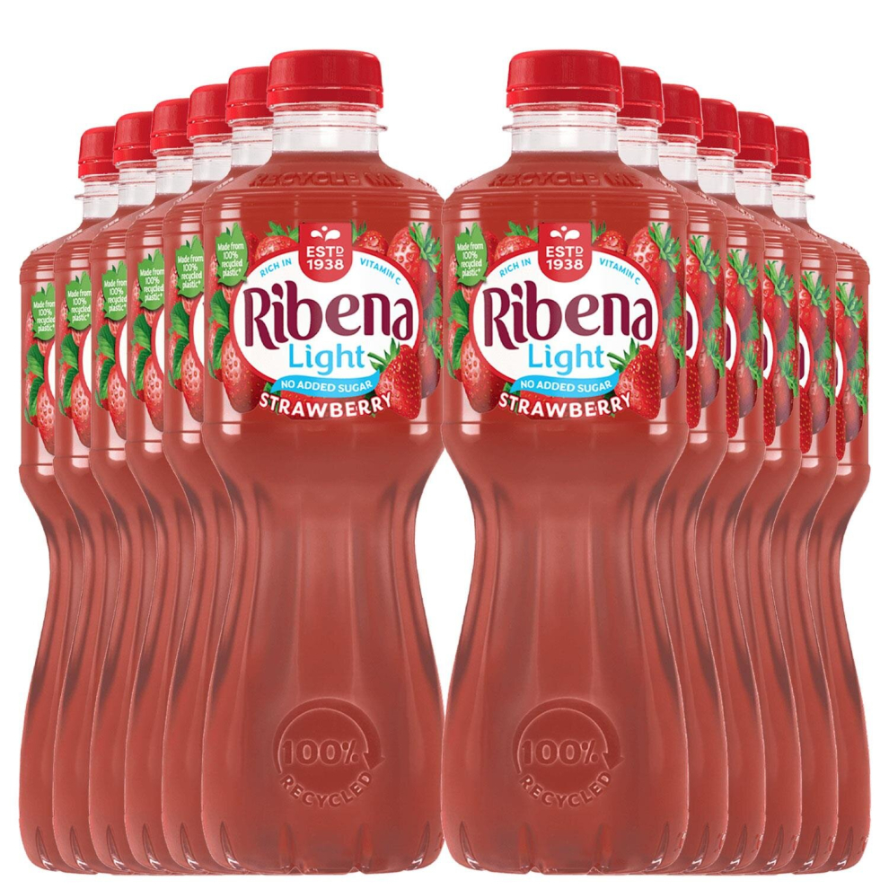 Ribena 12 Pk Of Strawberry Juice, 500Ml