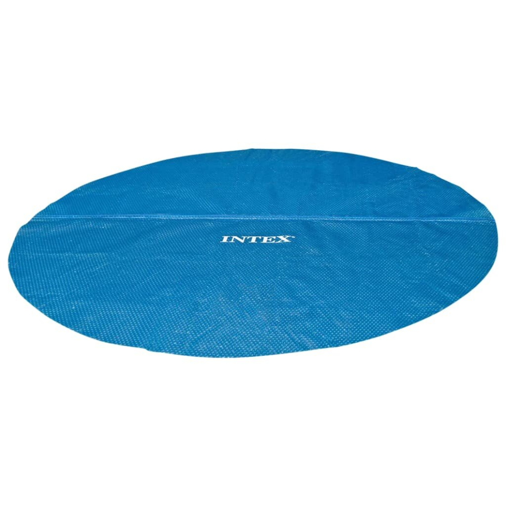 Intex Solar Pool Cover Pool Protector Pool Safety Cover Blue Polyethylene