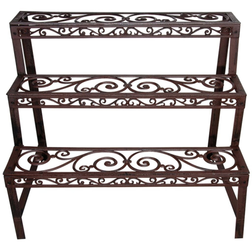 VidaXL Esschert Design Etagere Rectangular BPH33 Cast Iron 3 Tiers Plant Stands