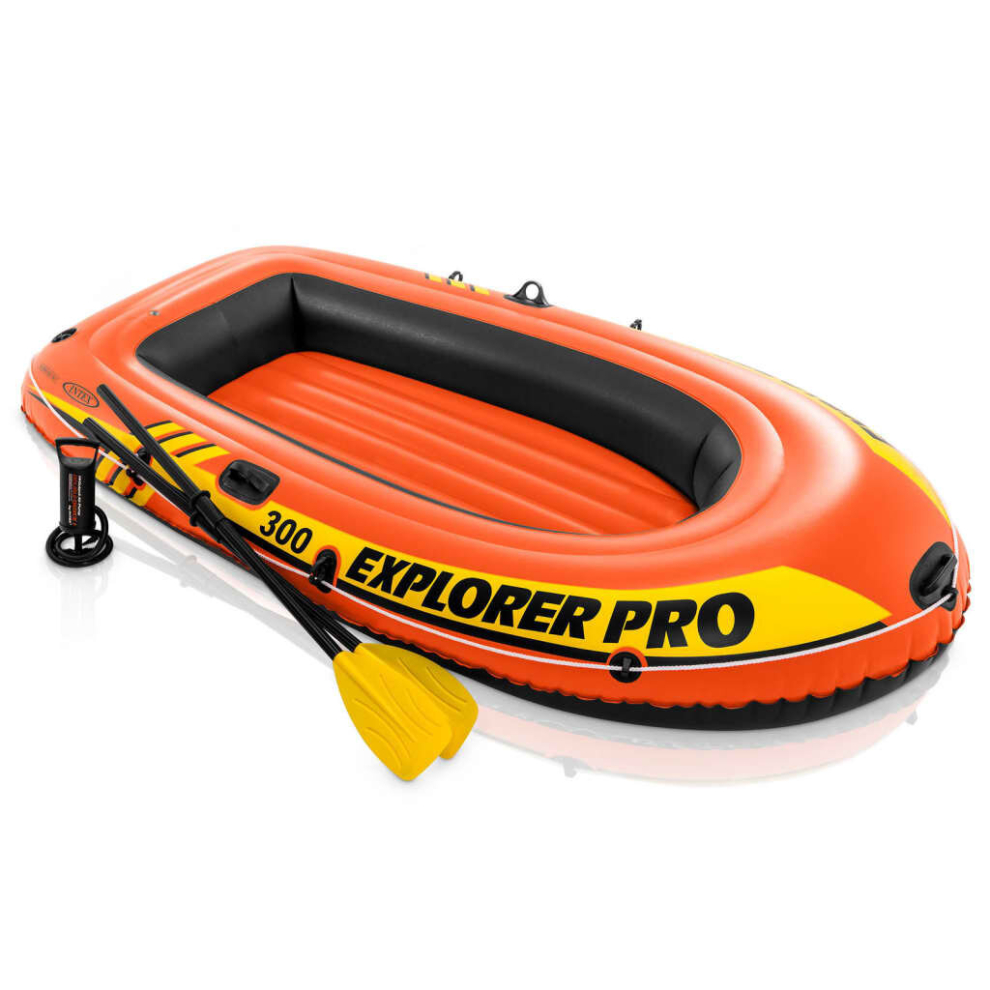 Intex Inflatable Boat Canoe with Oars and Pump Explorer Pro 300 Set 58358NP