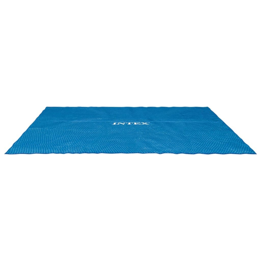 Intex Solar Pool Cover Pool Protector Pool Safety Cover Blue Polyethylene