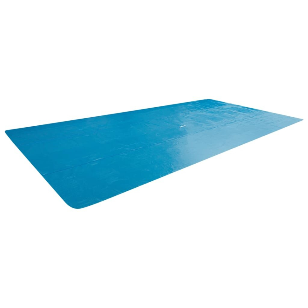 Intex Solar Pool Cover Pool Protector Pool Safety Cover Blue Polyethylene