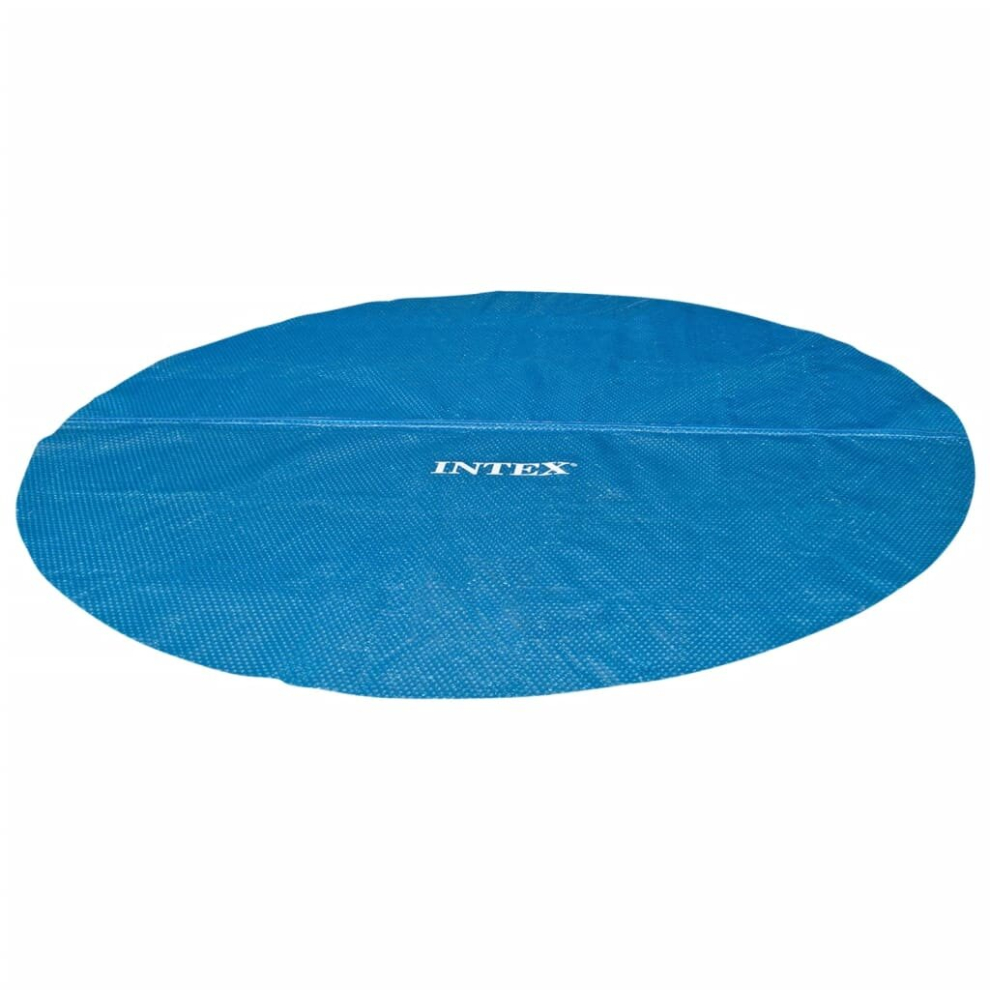 Intex Solar Pool Cover Pool Protector Pool Safety Cover Blue Polyethylene