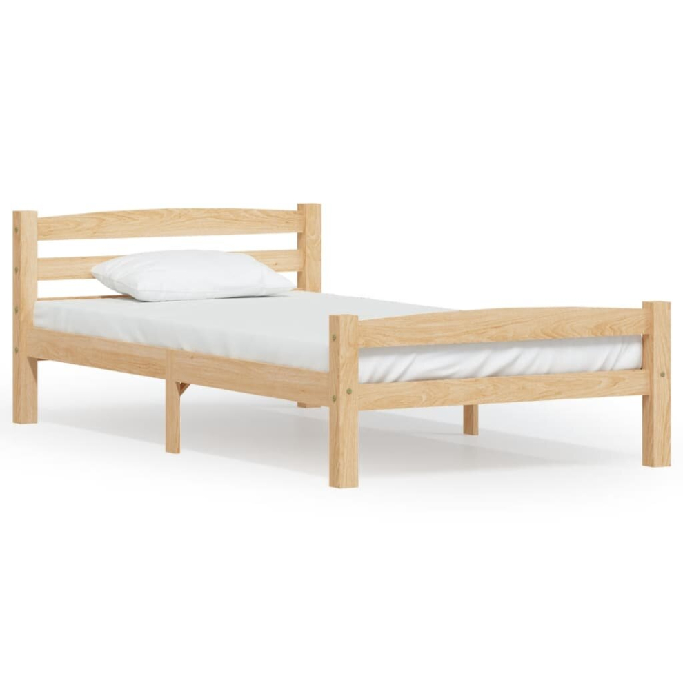 Vidaxl Bed Frame 100X200 Cm Wooden Bed Frame Bed Base Room Furniture Stead