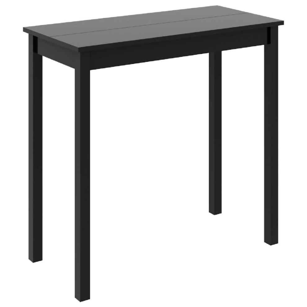 Vidaxl Bar Table Mdf Black 115X55x107cm Home Kitchen Dining Room Furniture
