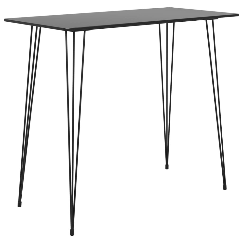 vidaXL Bar Table Black 120x60x105cm Kitchen Bistro Dinner Table Counter Desk