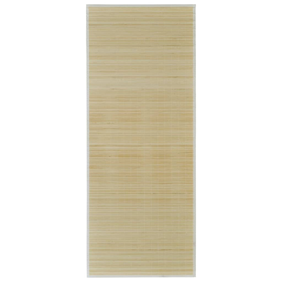 Vidaxl Rectangular Natural Bamboo Rug 150 X 200 Cm