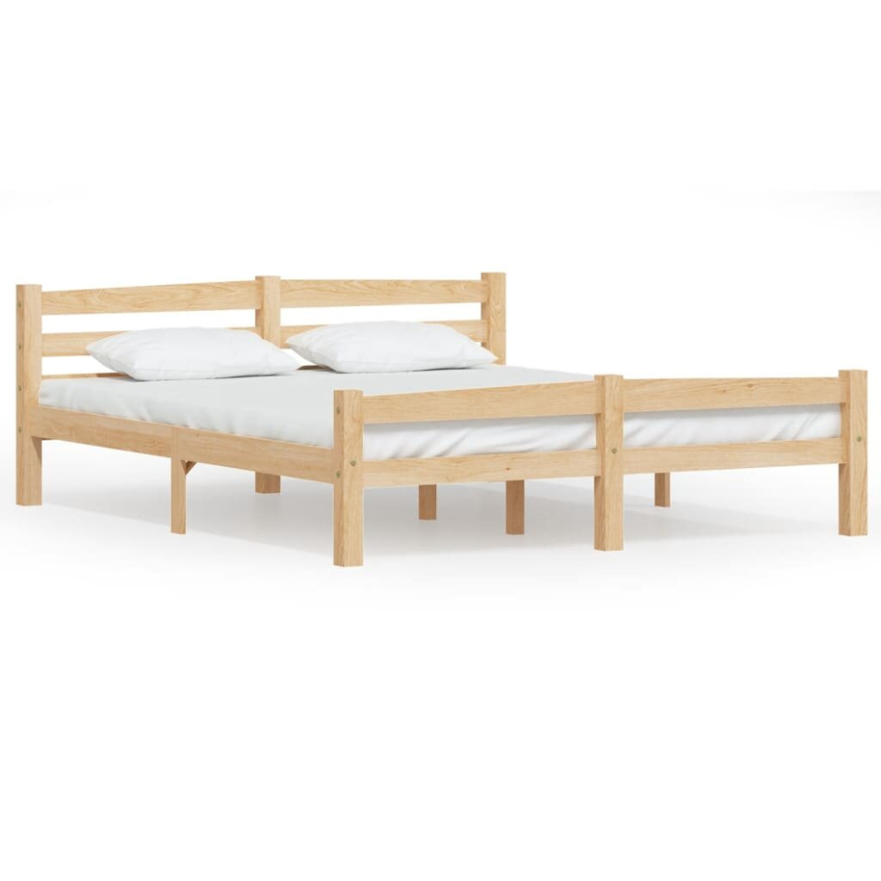 Vidaxl Bed Frame 160X200 Cm Wooden Bed Frame Bed Base Room Furniture Stead