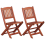 VidaXL vidaXL 2x Solid Eucalyptus Wood Children's Dining Chairs Kitchen Dinner Seat 1