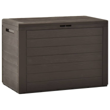 vidaXL opbevaringskasse til haven brun 78 x 44 x 55 cm