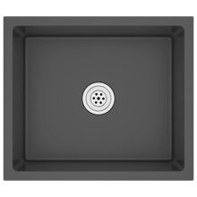 vidaXL Handmade Kitchen Sink Black Stainless Steel Plumbing Utility Basin