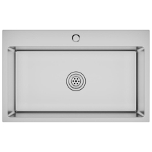 vidaXL Handmade Kitchen Sink Stainless Steel Plumbing Fixture Utility Basin