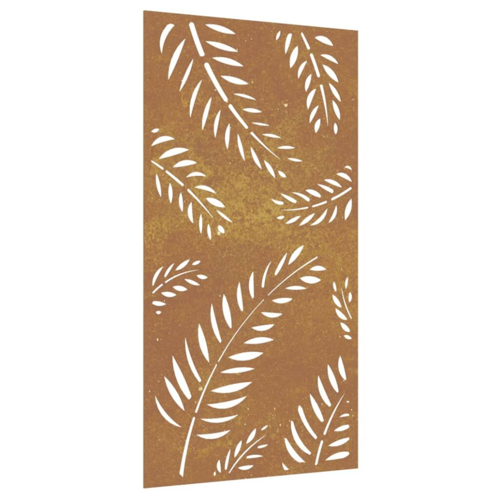 vidaXL Garden Wall Decoration Wall Art Wall Decor Corten Steel Leaf Design