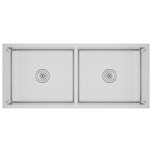 vidaXL Handmade Kitchen Sink Stainless Steel Plumbing Utility Waste Basin