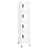 VidaXL vidaXL Locker Cabinet White 45 cm Steel Storage Home Office Cabinet Furniture 1