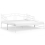 VidaXL vidaXL Pull-out Sofa Bed Frame White Metal for Day Sleeping Sleepover Guest 1