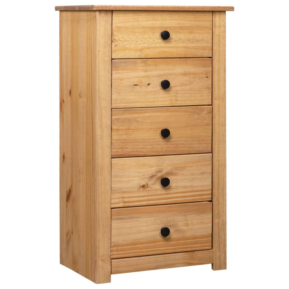 vidaXL Sideboard Pine Panama Range Drawer Cabinet Bedside Table Nightstand