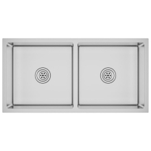 vidaXL Handmade Kitchen Sink Stainless Steel Plumbing Utility Waste Basin