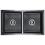 VidaXL vidaXL Handmade Kitchen Sink Black Stainless Steel Under-mount Kitchen Basin 1