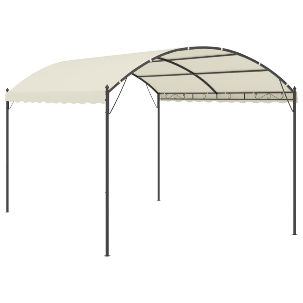 vidaXL Gazebo Fabric Cream Outdoor Patio Garden Marquee Canopy Sunshade Tent