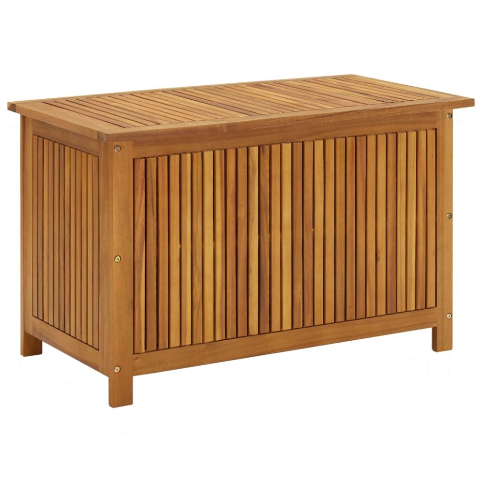 vidaXL Solid Acacia Wood Garden Storage Box Outdoor Indoor Chest Furniture