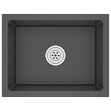 vidaXL Handmade Kitchen Sink Black Stainless Steel Plumbing Utility Basin