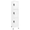 VidaXL vidaXL Locker Cabinet White 45 cm Steel Storage Home Office Cabinet Furniture 1