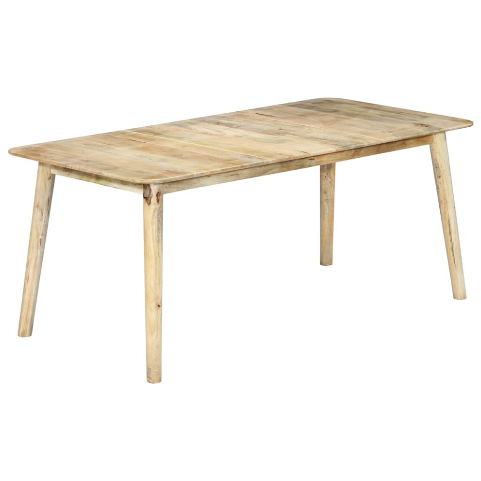 vidaXL Solid Mango Wood Dining Table 180cm Kitchen Dinner Furniture Stand