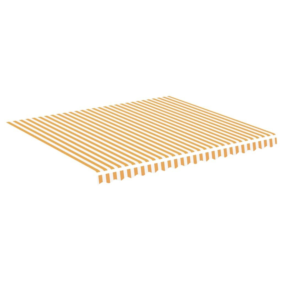 Vidaxl Replacement Fabric For Awning And 4X3.5 M Outdoor Canopy Yellow/White