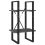 VidaXL vidaXL Solid Pine Wood 2-Tier Book Cabinet Grey Office Storage Rack Bookcase 1