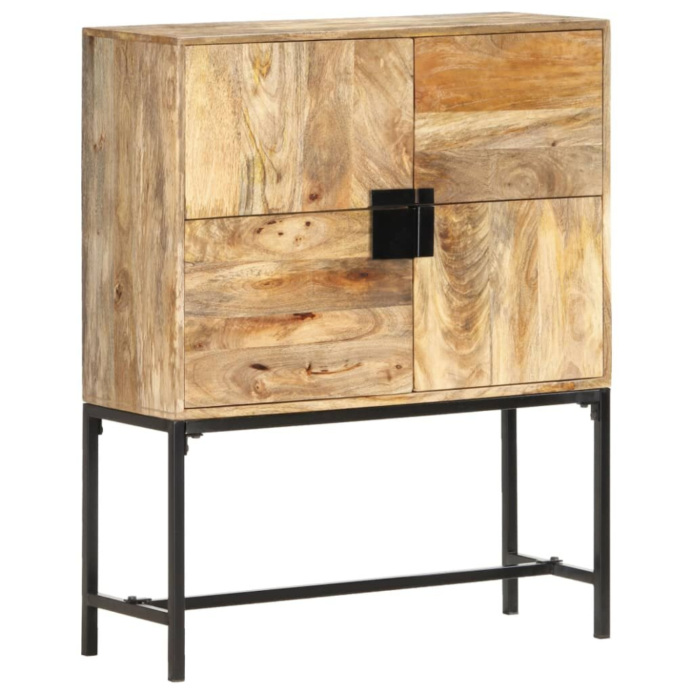 Vidaxl Solid Wood Mango Highboard Brown Home Bedroom Wine Cabinet Furniture