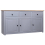 VidaXL vidaXL Solid Wood Pine Sideboard Grey 3 Drawers 3 Doors Storage Chest Cabinet 1
