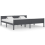 VidaXL vidaXL Solid Wood Pine Bed Frame Grey 200x200 cm Wooden Bedstead Bed Base 1