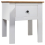 VidaXL vidaXL Solid Wood Pine Bedside Cabinet Panama Range White Bedroom Cabinet 1