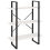 VidaXL vidaXL Solid Pine Wood 3-Tier Book Cabinet White Organiser Bookcase Book Rack 1