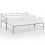 VidaXL vidaXL Pull-out Sofa Bed Frame Grey Metal for Day Sleeping Guest Sleepover 1