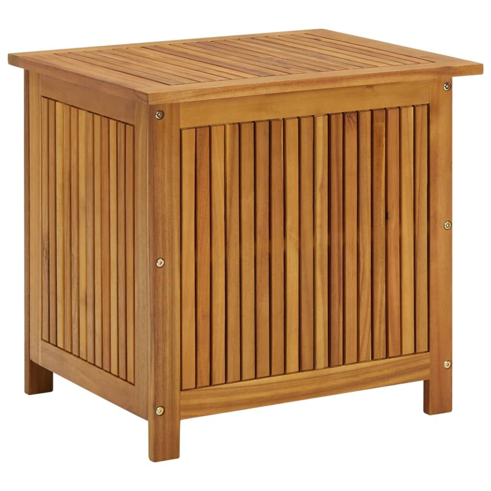 vidaXL Solid Acacia Wood Garden Storage Box Chest Furniture Outdoor Indoor