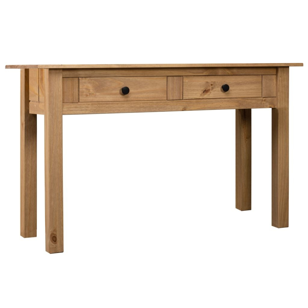 vidaXL Solid Wood Pine Console Table Panama Range Drawers Sideboard Hall Table