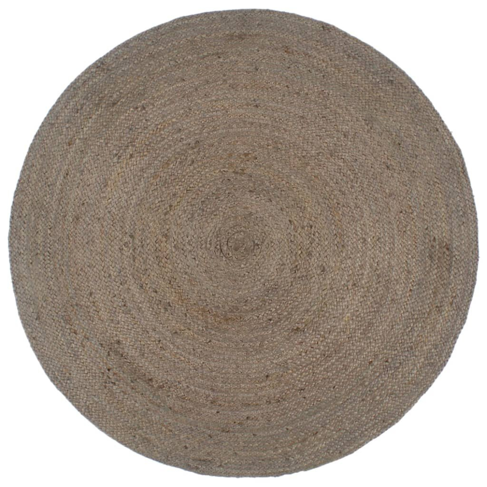 (grey, 6) vidaXL Handmade Rug Living Room Floor Carpet Area Rug Floor Mat Jute Round